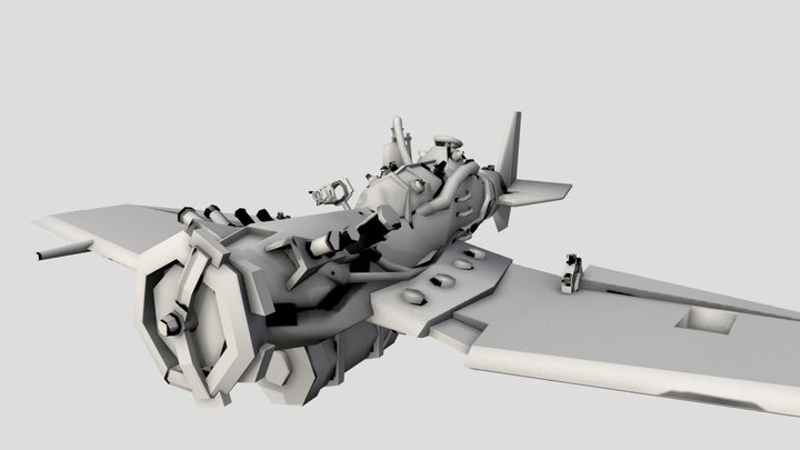 DAE - Plane WIP 3D Model