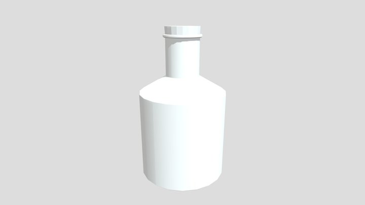 Cylinder Bottle 3D Model