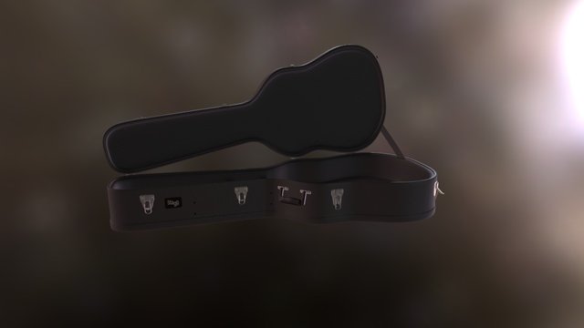 [High Poly] Guitar Case to Scale. 3D Model