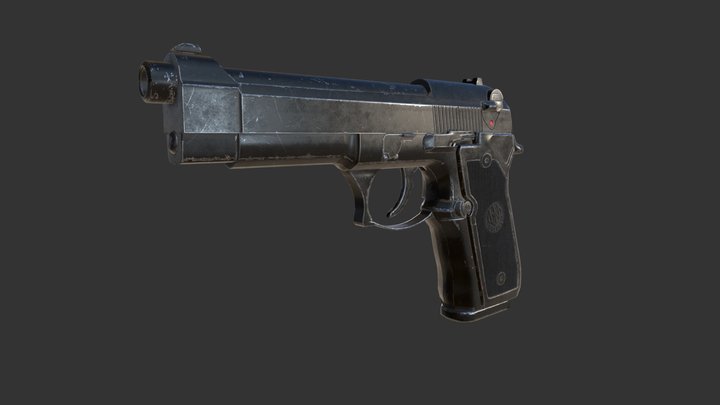 Beretta M9-22LR 3D Model