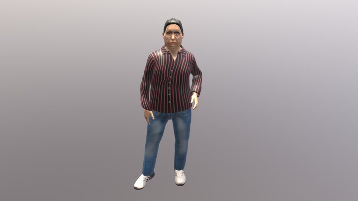 Bill (free rigged 3d model for Blender) 3D Model