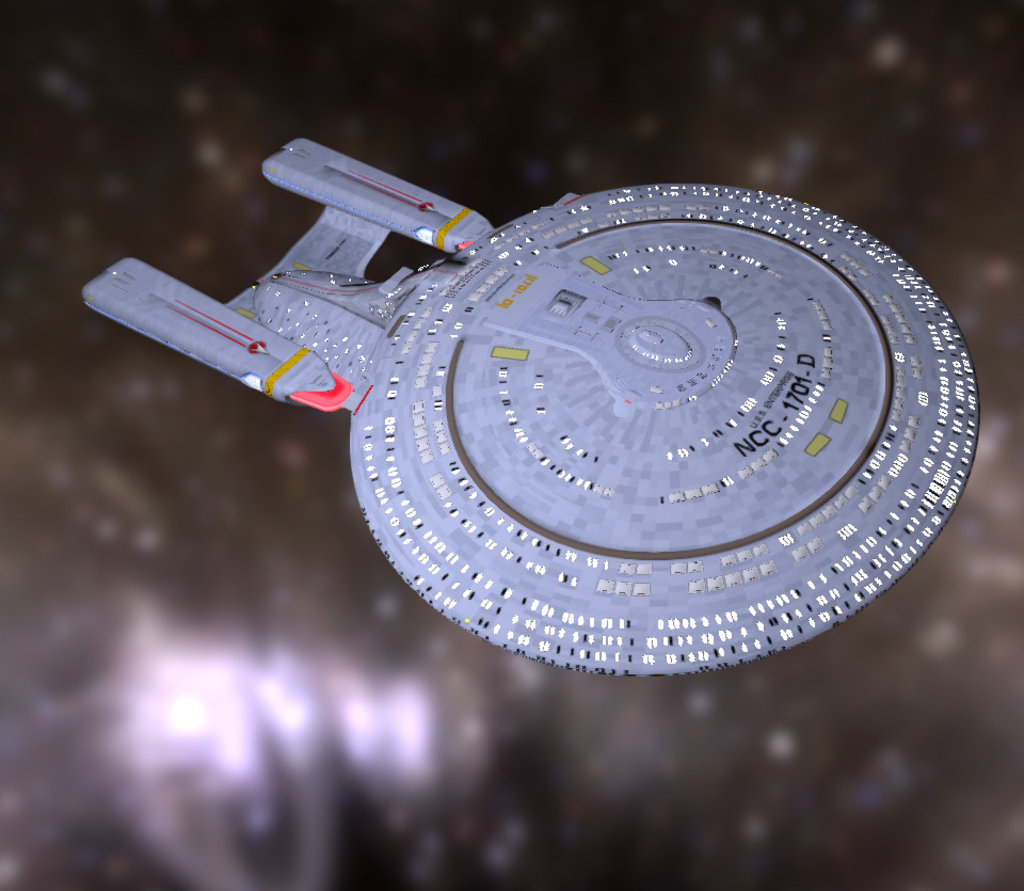 star trek enterprise 1701 d model