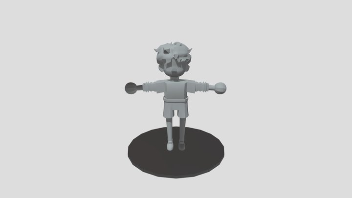 Low Poly Character 01 3D Model