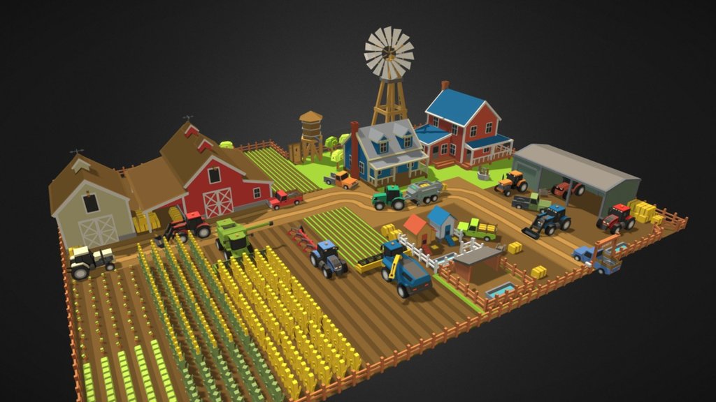 Simple Farm - Cartoon assets