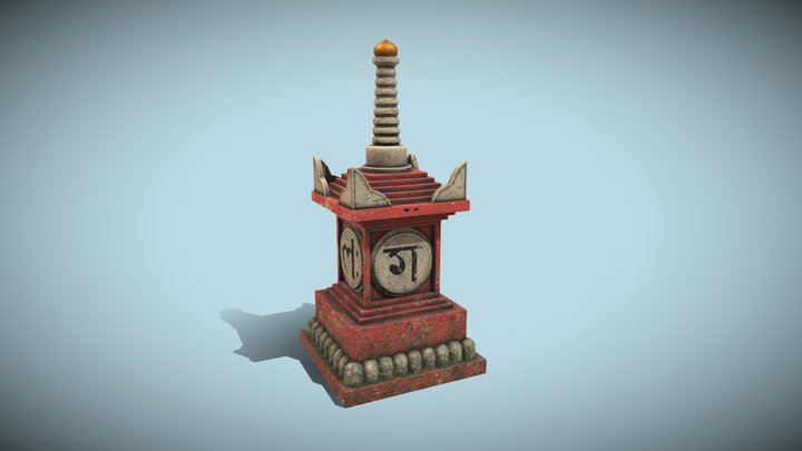 Tibetan Stupa 3D Model