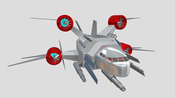 Space-Ship 3D Model