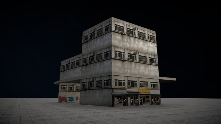 Fictional Building 1 3D Model