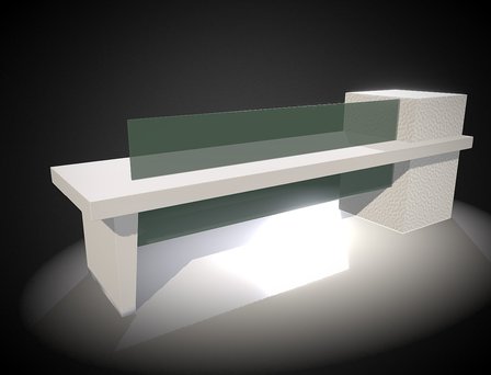 001-Mimas Reception Desk 3D Model