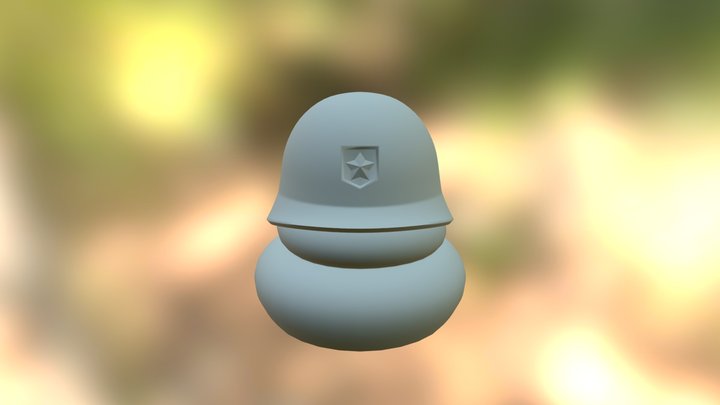 Poop Token Brassy 3D Model