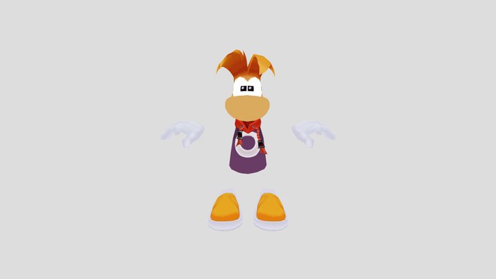 PC _ Computer - Rayman Raving Rabbids - Rayman 3D Model