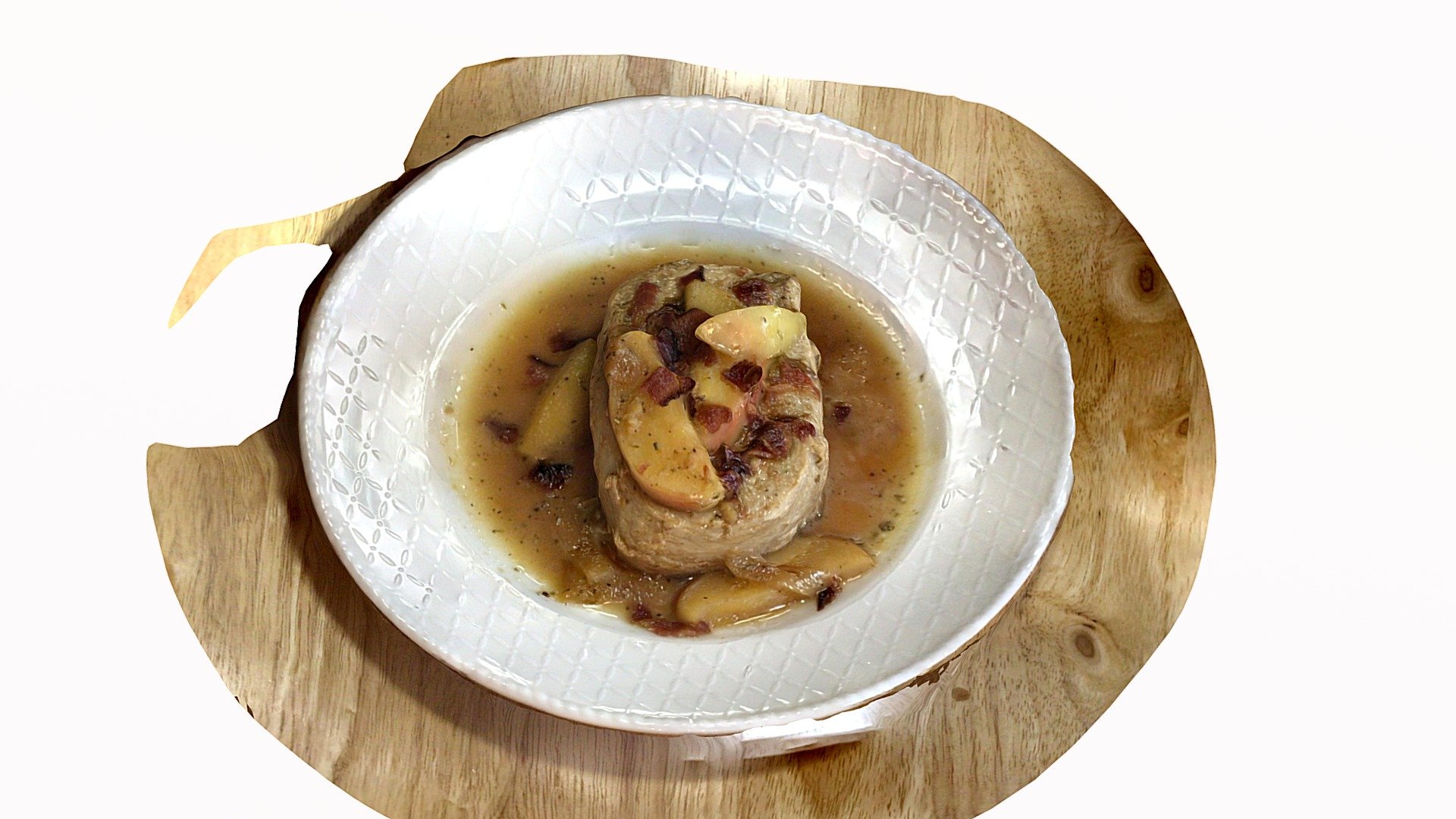 Apple Bacon Pork Chop