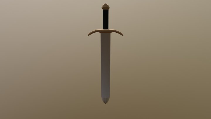 [Trabalho] Espada medieval 3D Model