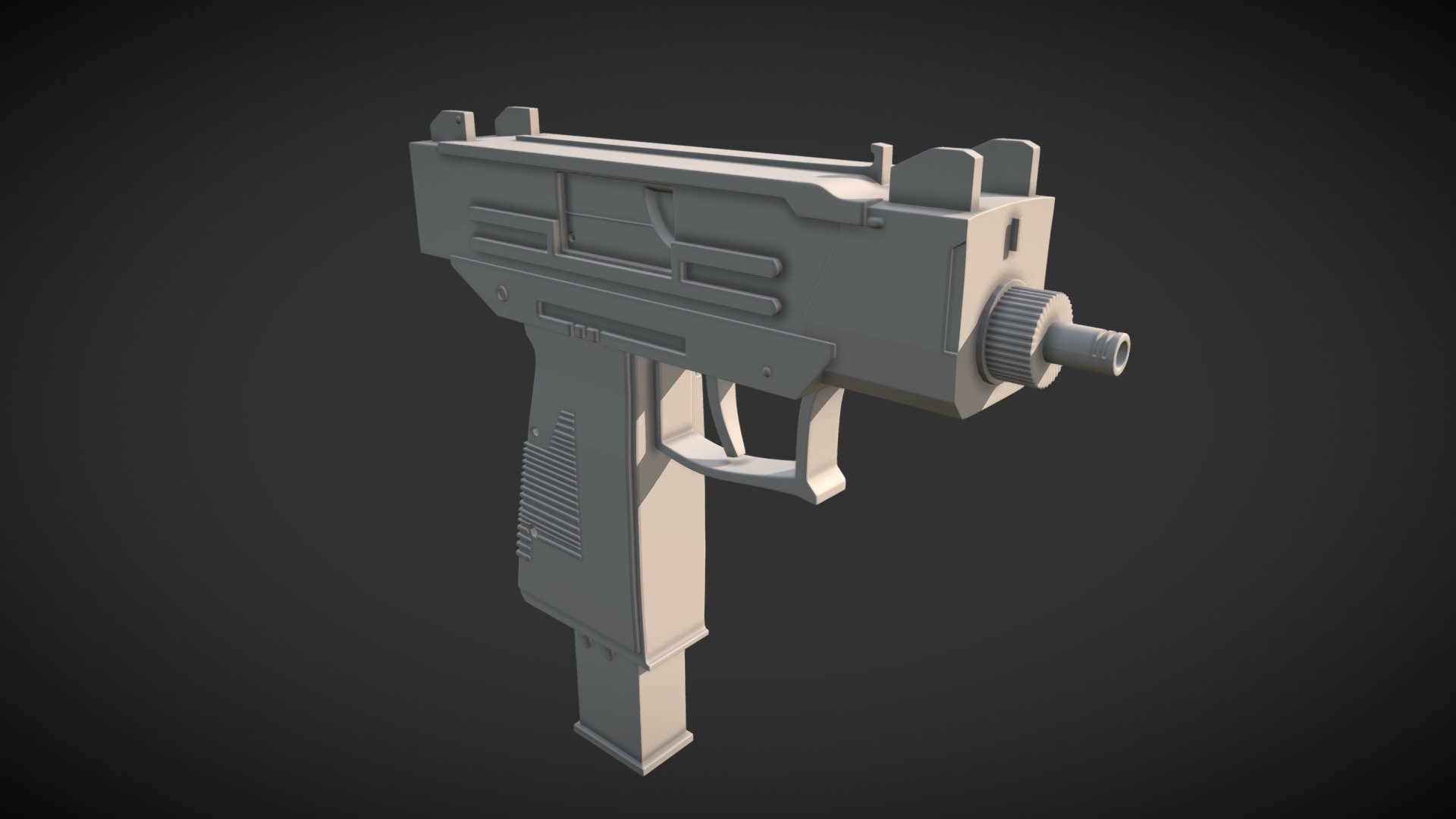Uzi Gun Model High Res