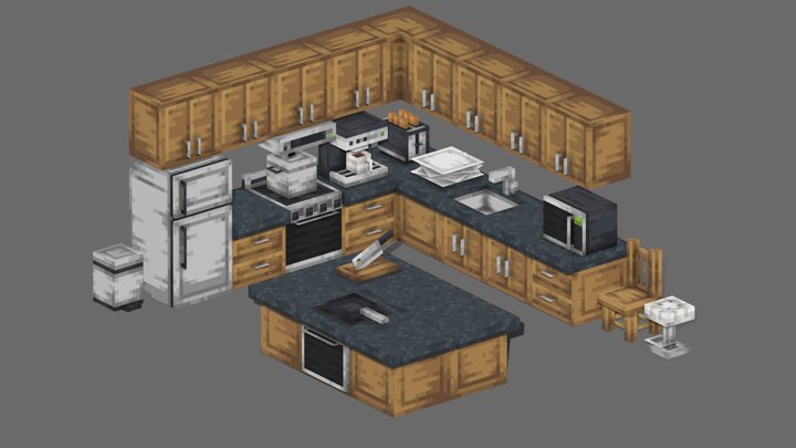 MMC's Kitchen Furniture Pack 3D Model