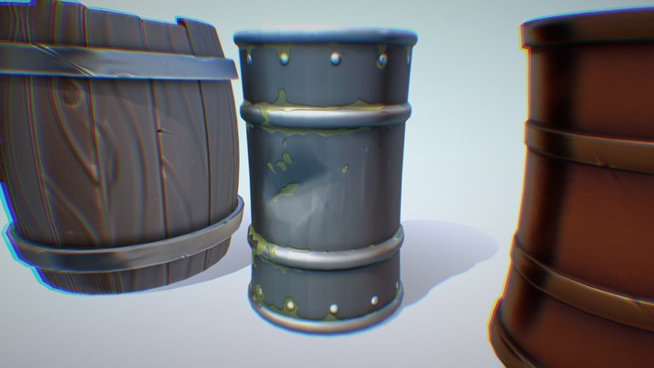 Barrels 3D Model