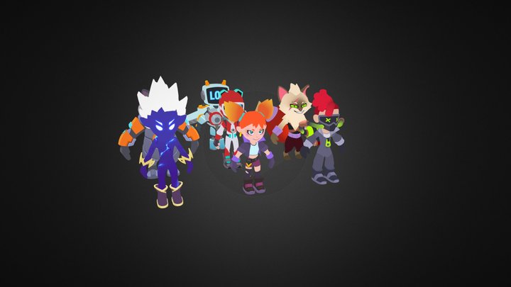 Low Poly Characters 3D Model