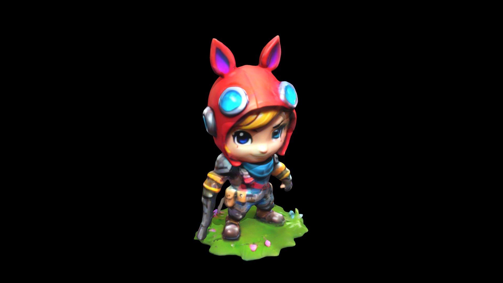 Anime character holding a gun. - Download Free 3D model by klrxyz ...