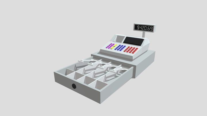 Cash Register 3D Model