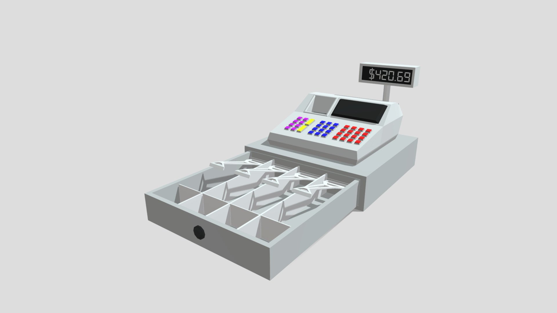 Cash Register — Sketchfab embed 3D viewer