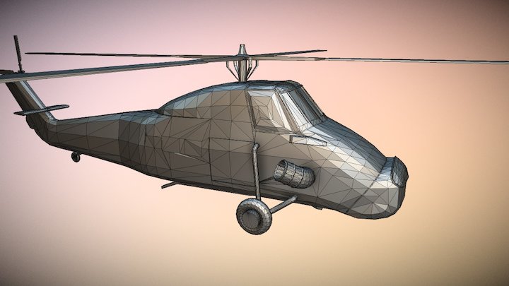Prueba Helicoptero 001 FBX 3D Model