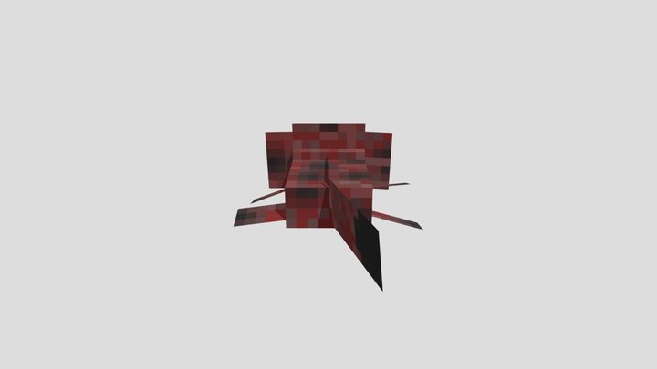 Red Axolotl 3D Model