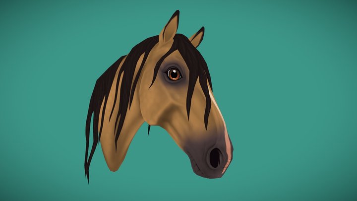 Andalusian Horse 3D Model