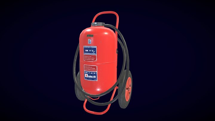 extincteur/extinguisher_lowpoly 3D Model