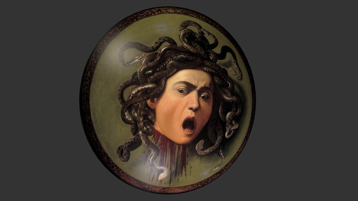 Caravaggio, Head of Medusa (1597) 3D Model