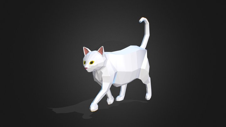 Trotting Cat 3D Model