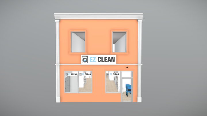 8 - Laundromat 3D Model