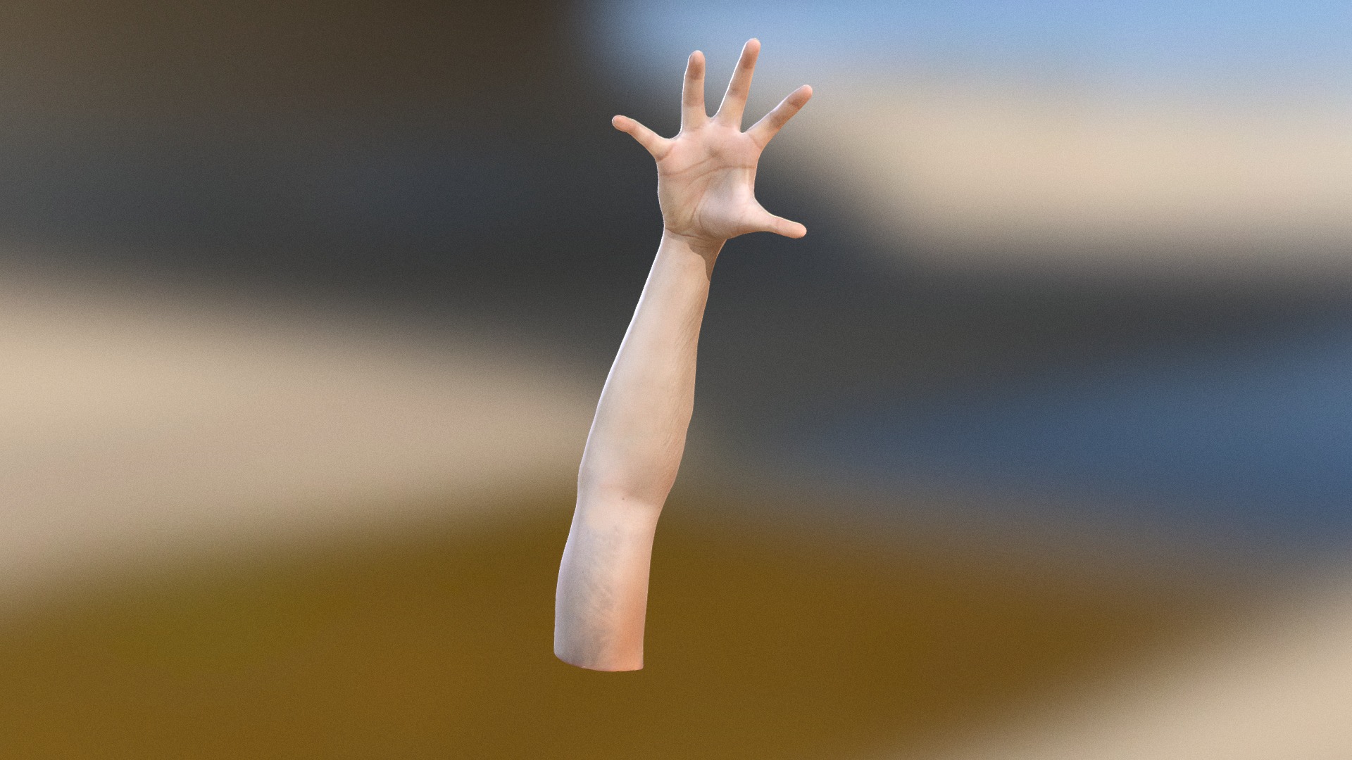 3D model Hand01 - This is a 3D model of the Hand01. The 3D model is about a hand with a finger extended.