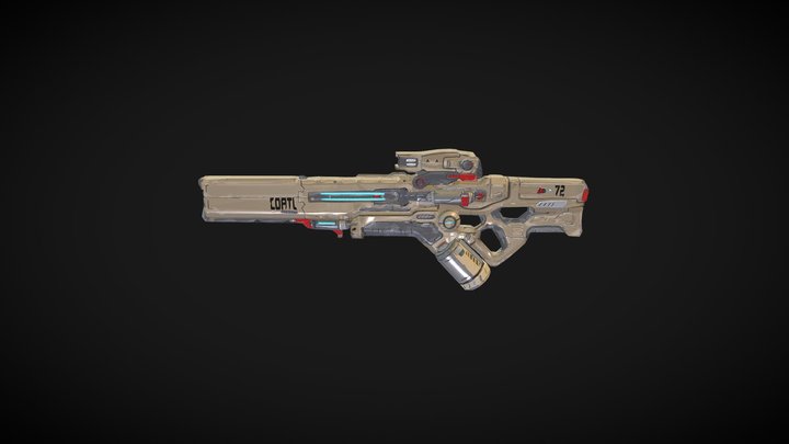 Eldar Safin Gun 3D Model