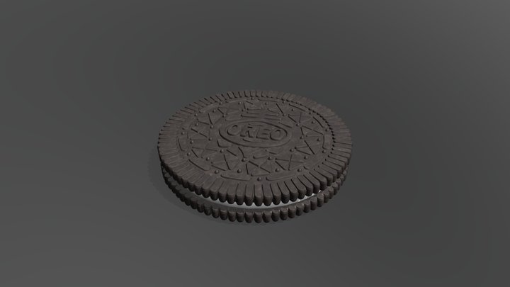 Oreo Cookie 3D Model