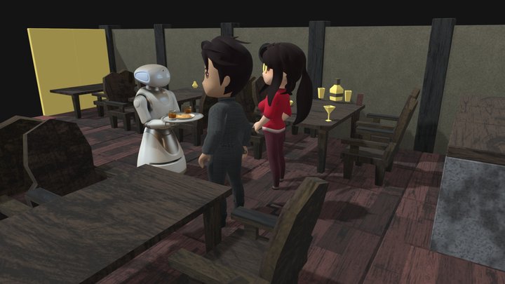 Coffe Shop Robot – Gratis 3D-model STL