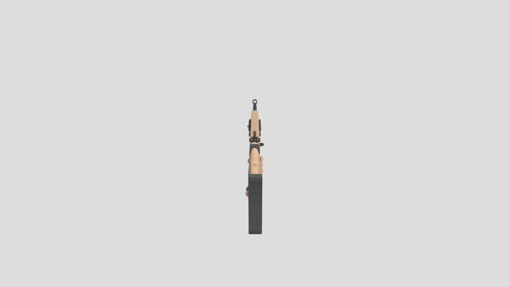 SCAR-l (low poly) 3D Model