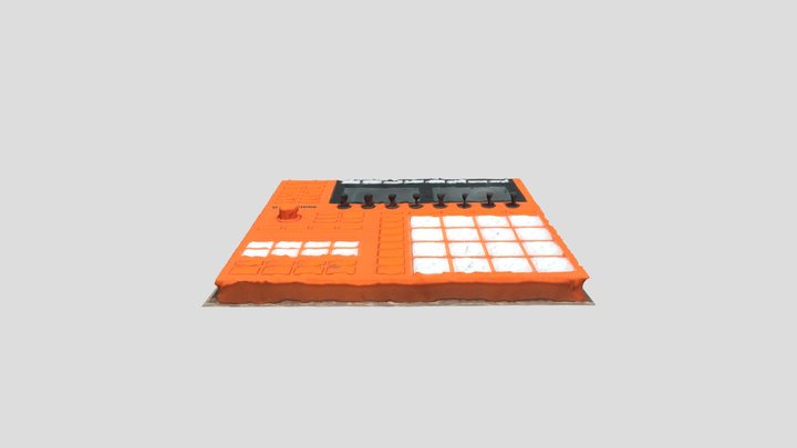 Flame Orange Maschine 3D Model