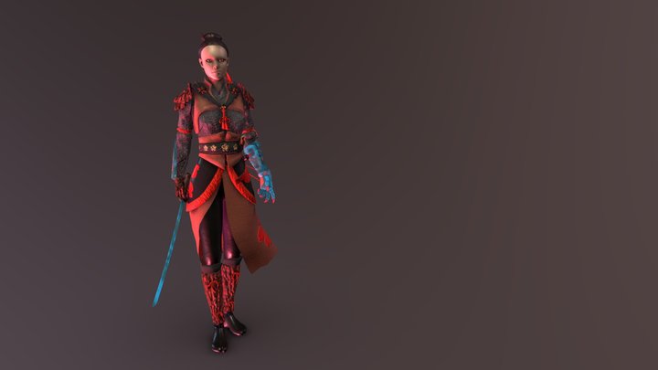 New Samurai 3D Model