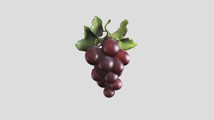 3D grape cluster 3D Model