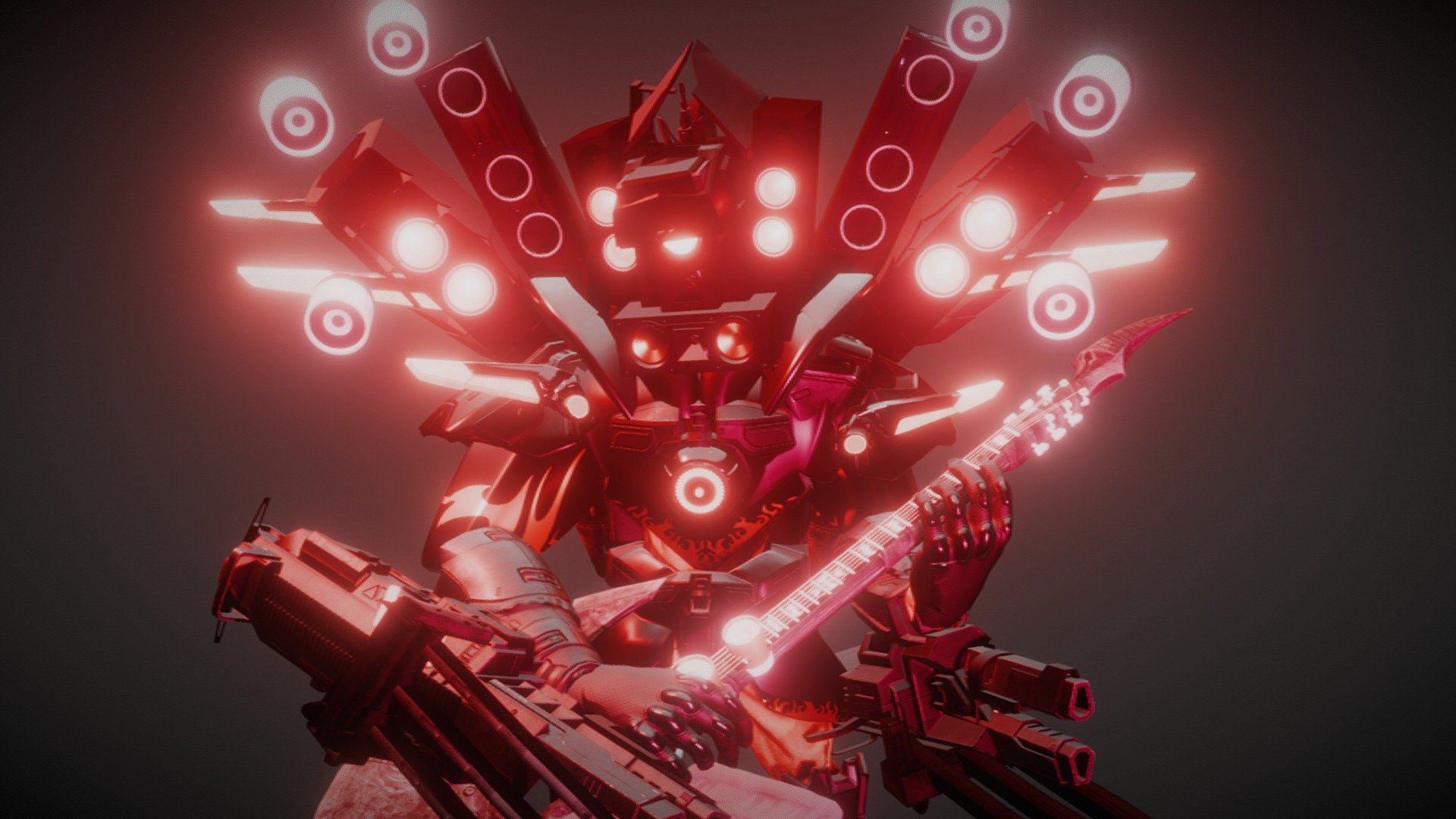 rockstar titan speakerman/rock titan -Dom Studio — Sketchfab embed 3D viewer