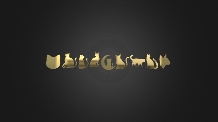 Cat pendants – Modello 3D gratuito STL