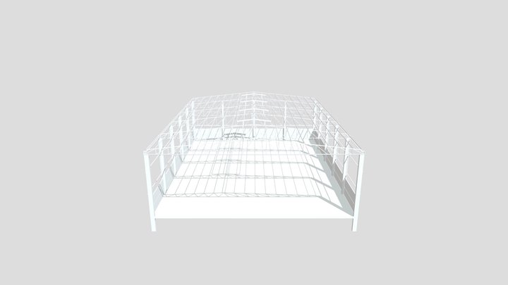 PROJETO ESTRUTURAL BARRACÃO (20 X 25) 3D Model
