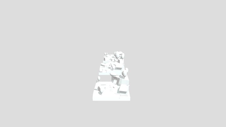 Forest Loner - Diorama and House Blockout 3D Model