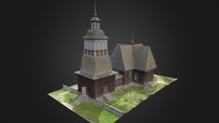 Petäjäveden vanha kirkko, Petäjävesi Old Church – Modello 3D gratuito STL