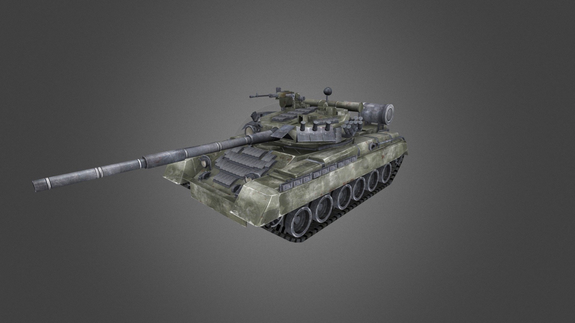 T-80UD Main Battle Tank - 3D model by CG Duck (@cg_duck) [6f21bcb ...