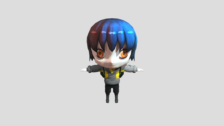 chibi character low poly 3D Model
