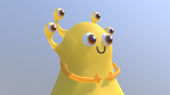 Cute Alien 3D Model