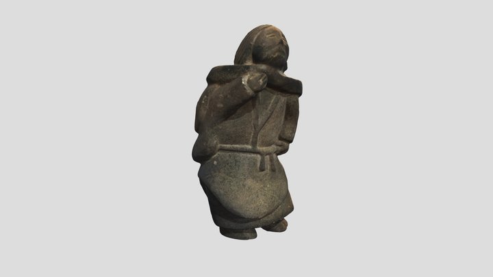 (OBJ)A Stone Sculpture Of A Robed Figure石雕披袍的人物 – Kostenloses 3D-Modell STL