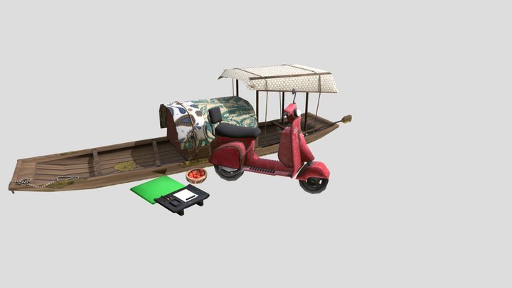 DAE 5 Finished props - Forest Loner 3D Model