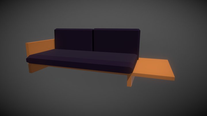 13 Couch #HouseholdPropsChallenge 3D Model