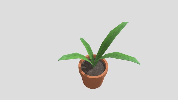 Simple Potted Plant – Free 3D Model STL